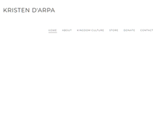 Tablet Screenshot of kristendarpa.com